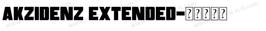 akzidenz extended字体转换